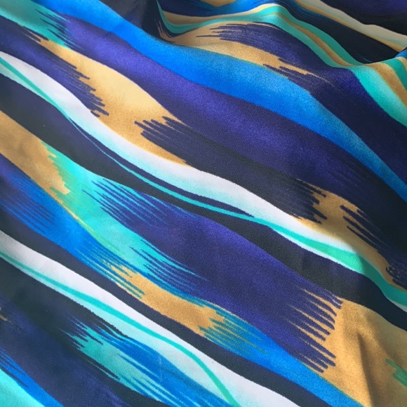 NWT Costa Del Sol Bathing suit size 24W black/blue,tan - Picture 3 of 8